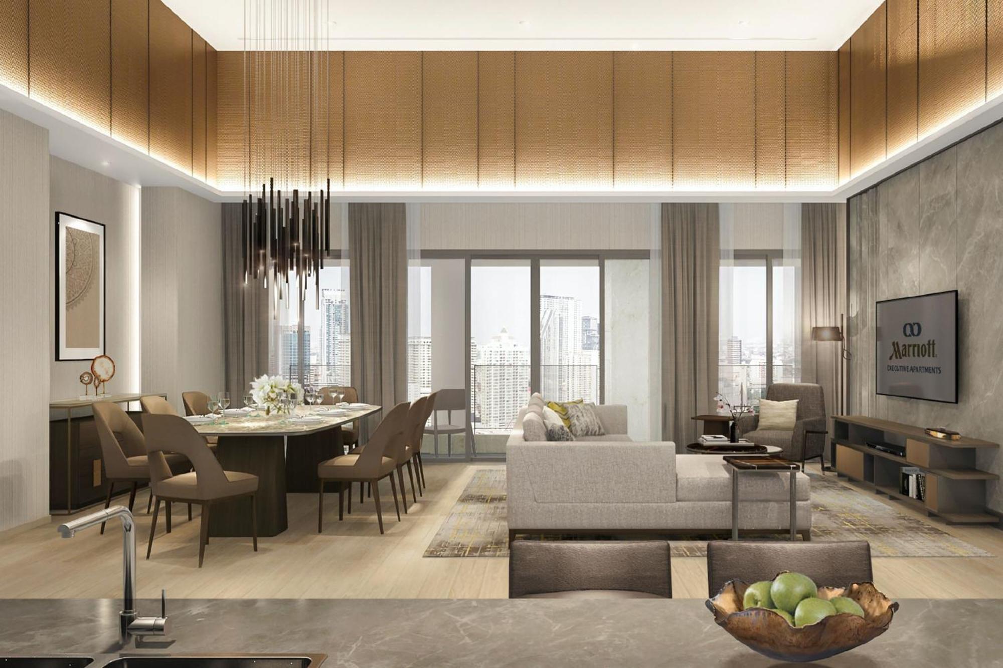 Marriott Executive Apartments, Bangkok Townhall Sukhumvit Экстерьер фото